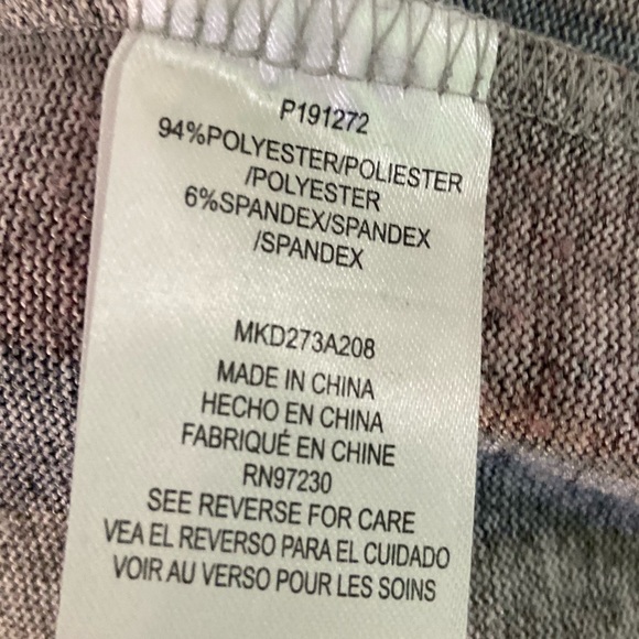 Absolutely Famous women stripe knit long sleeves tie front top. Size S. Used. - Picture 6 of 6